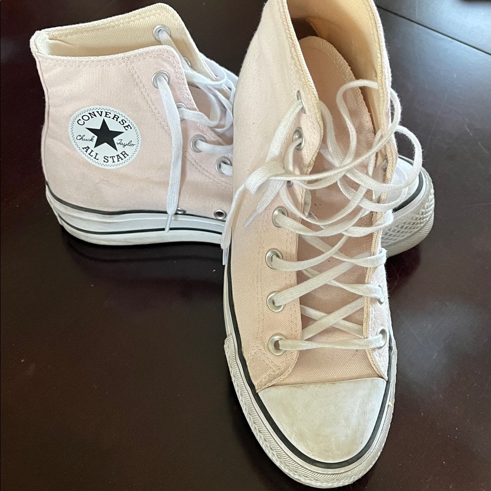 Converse Pink Chuck Taylor All Star, Lift High-Tops